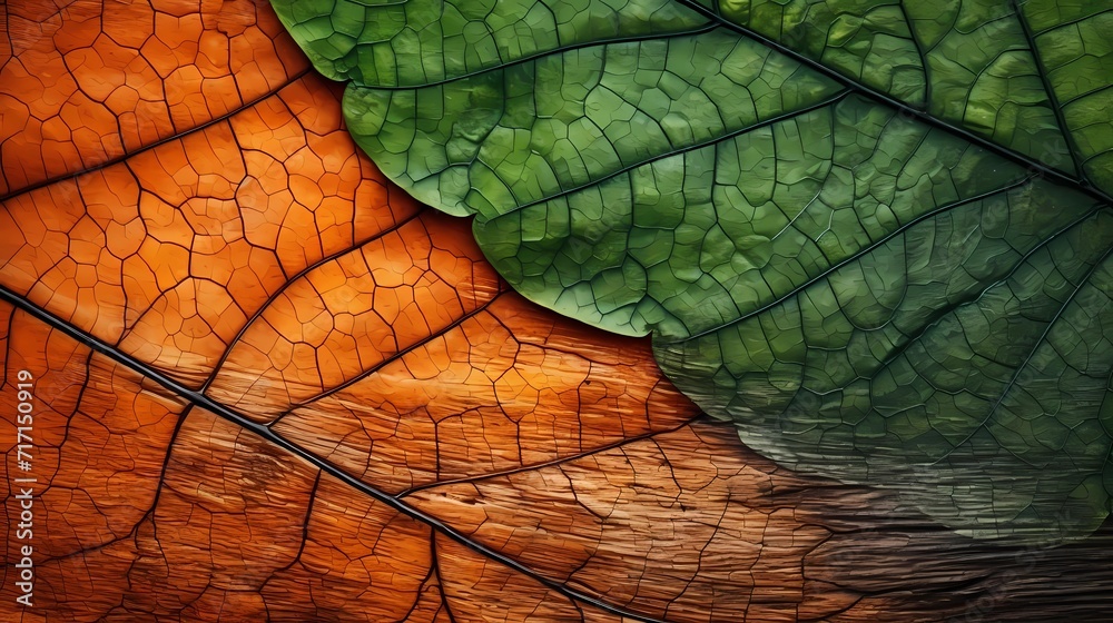 Obraz premium seamless background picture with leaf pattern, leaves, trees, tree branches