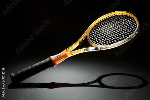 A pickleball racket for playing pickleball against a transparent backdrop. Generative AI © Joseph