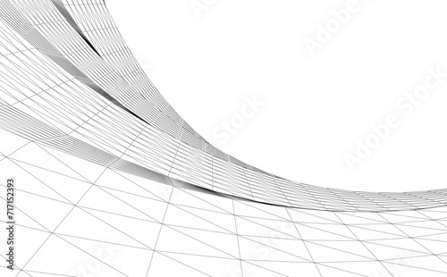Abstract geometry. Structure 3d background