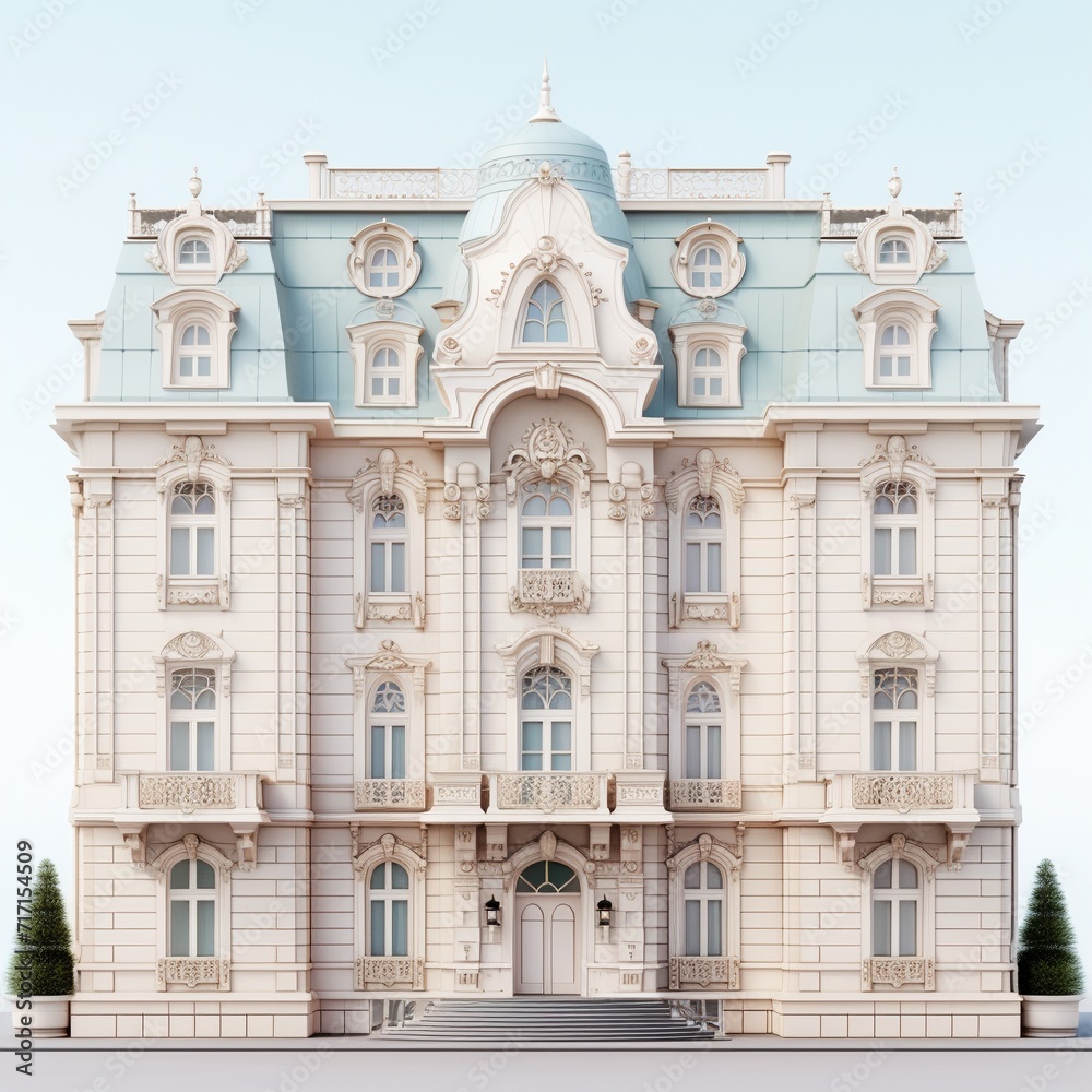 Obraz premium 3d rendering of a luxury palace
