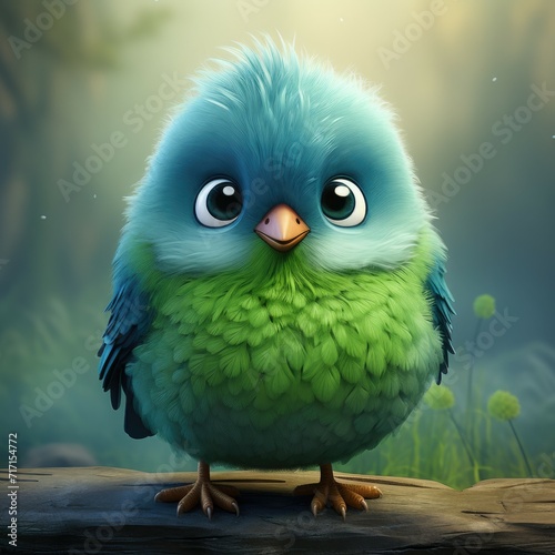 Cute cartoon bird.