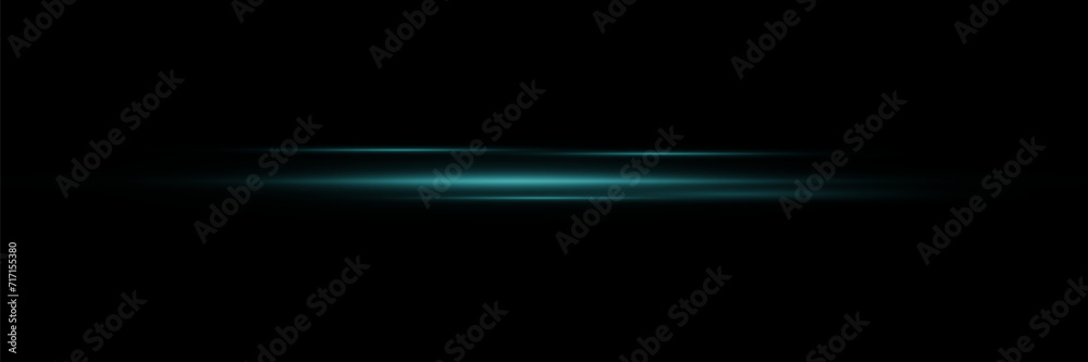 Horizontal glare of light. Laser beams, light neon lines. Beautiful reflections of light. Glowing stripes. Horizontal glare of light. Laser beams, light neon lines. Beautiful reflections of light. Glowing stripes.
