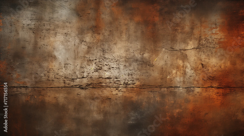 Old Rusty Background. The Texture is in the Grunge Style. Old Dirty Rusty Metal Surfaces. A Background With a Rough Texture. Disused Metal
