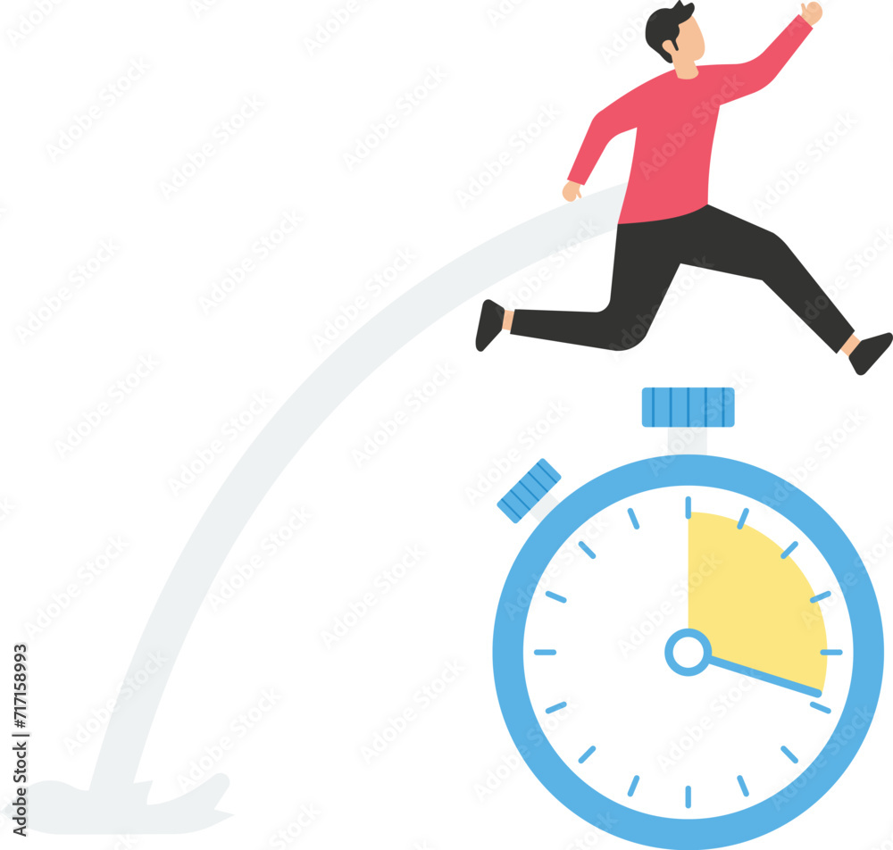 Sense of urgency, quick response attitude to get work done as soon as possible now, reaction to priority task or important concept, fast businessman running and jump high over countdown timer clock
Sense of urgency, quick response attitude to get work done as soon as possible now, reaction to priority task or important concept, fast businessman running and jump high over countdown timer clock