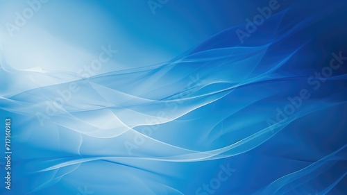 Abstract flowing blue fabric texture with light effects