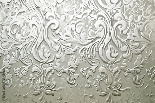 Metallic Opulence: Background with Silver Wallpaper Texture Featuring Intricate Design