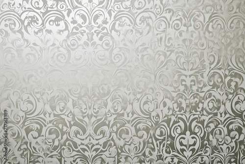 Silver Filigree: Wallpaper Texture with Elaborate Design for a Sophisticated Background © Martin