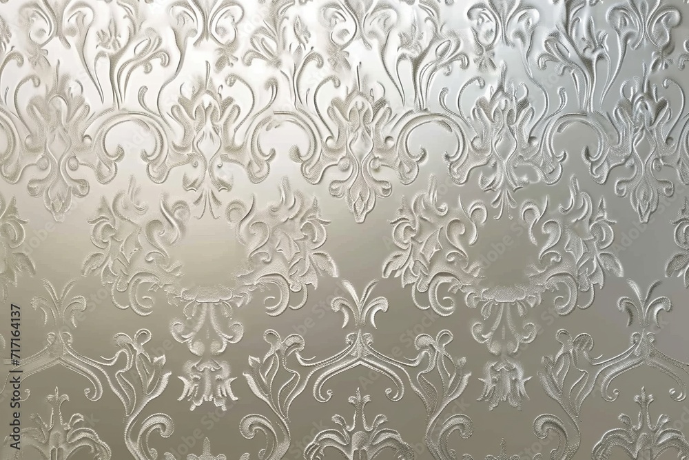 Silver Filigree: Wallpaper Texture with Elaborate Design for a Sophisticated Background