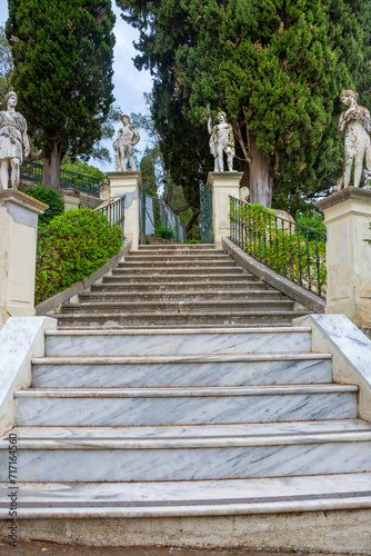The Achilleion palace you find on the island of Corfu in Greece's country