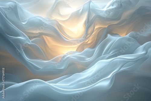 Spiritual and ethereal satin like landscape filled with purity and love