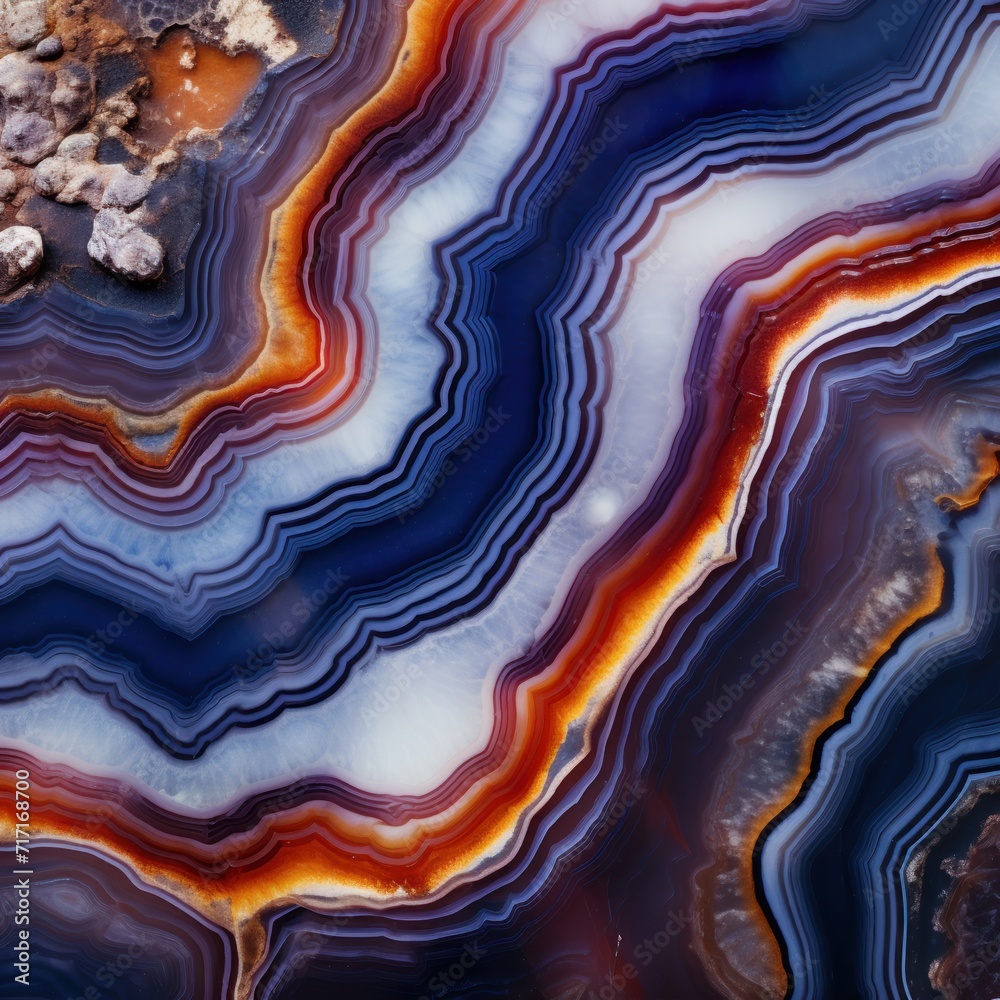 Agate Marble. Agate ripple pattern. Agate abstract background with natural stone pattern (close-up shot). the abstract texture of onyx stone surface. Gem. Gemstone.  Marble texture. 