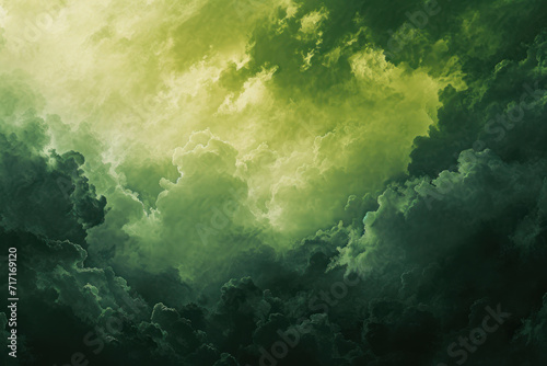 Green Sky Texture Abstract Background
