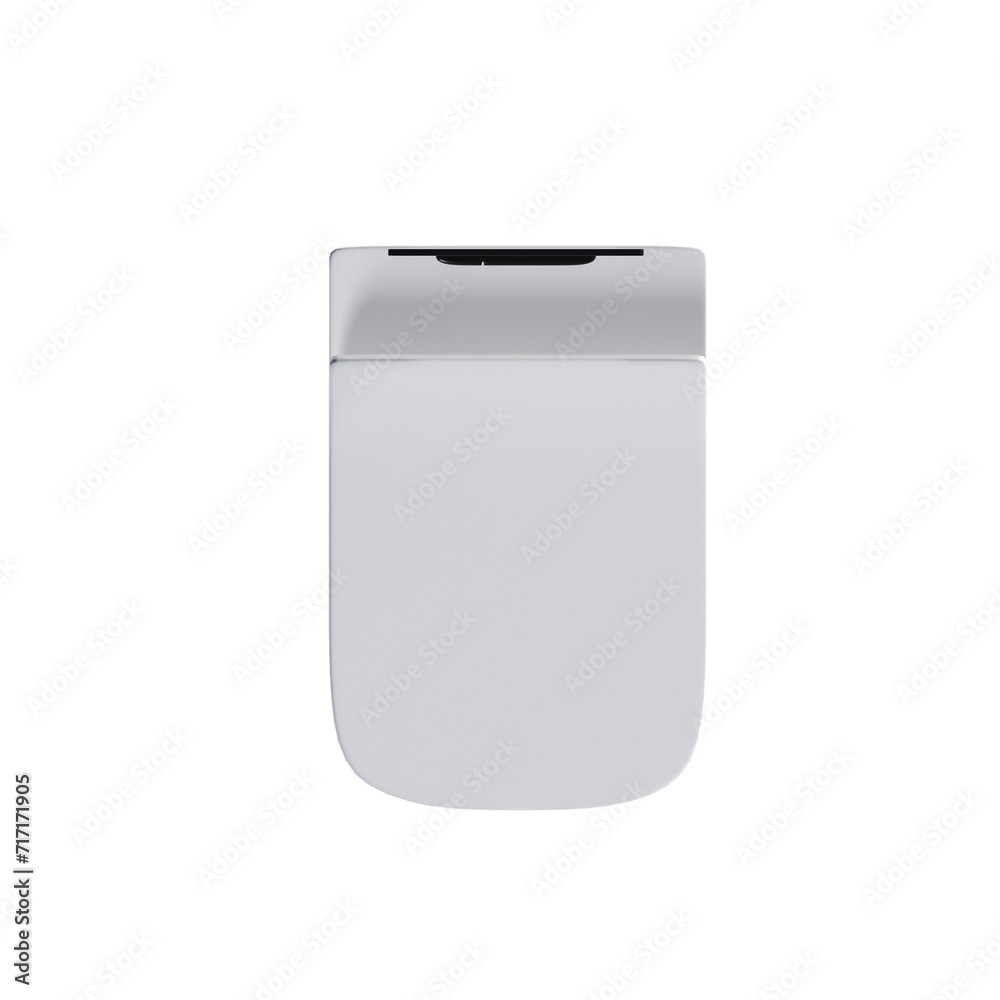 Lavatory pan isolated on a white background, bidet, 3D illustration, and CG render Lavatory pan isolated on a white background, bidet, 3D illustration, and CG render