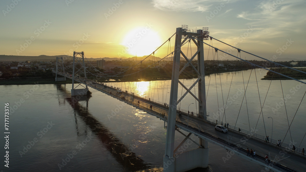 Bridge in Tete city province in Mozambique Africa Bridge in Tete city province in Mozambique Africa