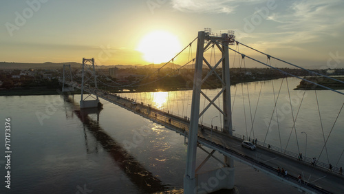 Bridge in Tete city province in Mozambique Africa