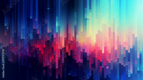 Digital glitch gradient texture  vibrant colors with a tech-inspired twist