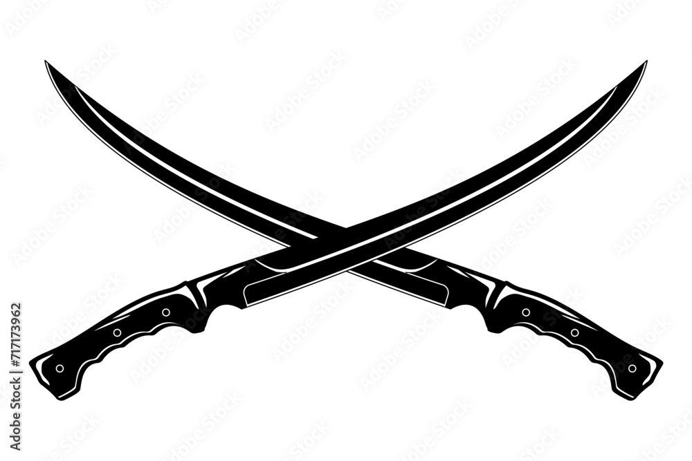 sword on white, Crossed swords isolated on white background design ...