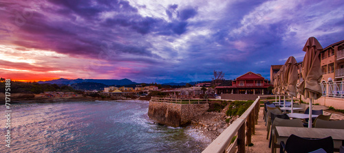 Fototapeta Naklejka Na Ścianę i Meble -  Europe, Greece, Sidari resort, rocky coast near famous Canal Damour (Canal of love) , popular greek island of Greece - Corfu (Kerkyra)	