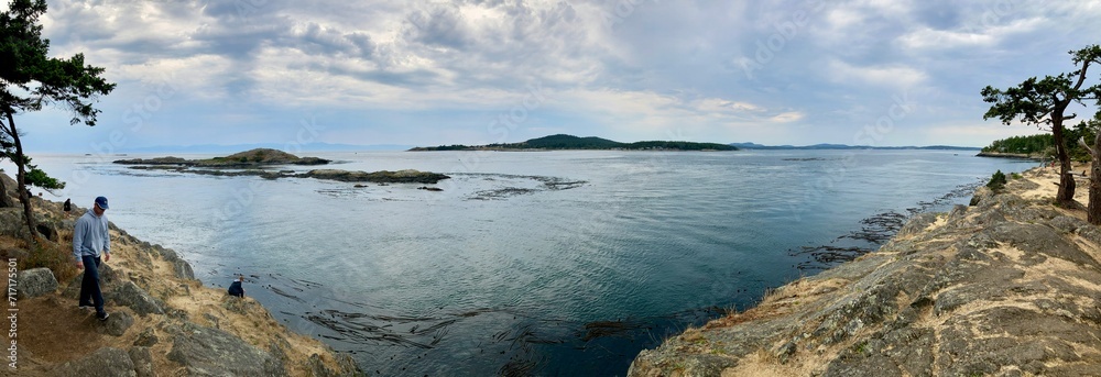 a panoramic view on Lopez Island
