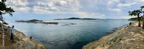 a panoramic view on Lopez Island