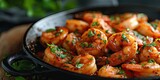 Sizzling Spice Temptation: Deviled Shrimp. Immerse in the Juicy Seafood Infused with Bold Flavors, a Zesty Culinary Delight for the Adventurous Palate. Picture the Spice Temptation in a Dynamic