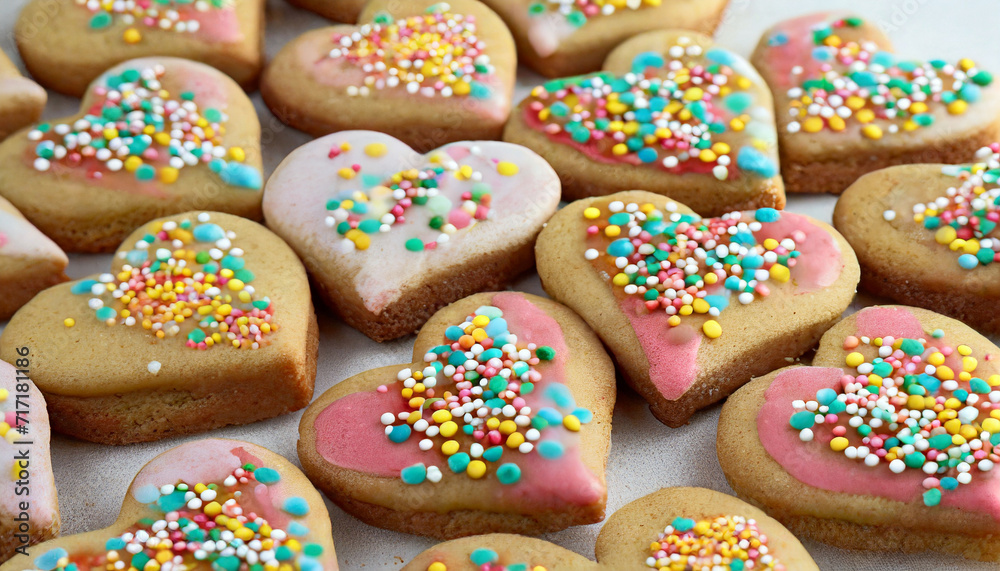Heart-shaped Assorted Cookies
