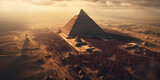 building of pyramids