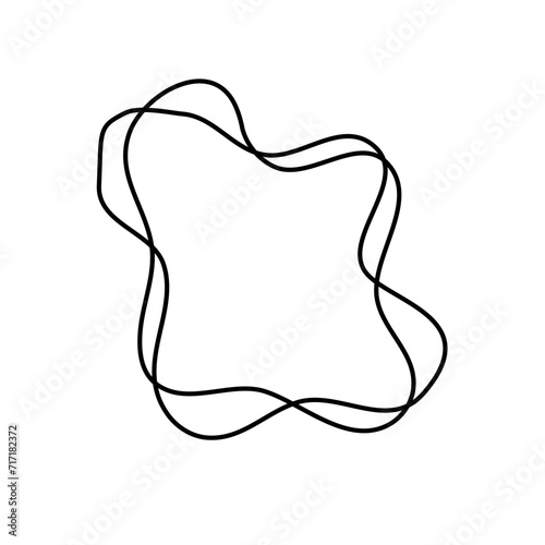 Contour curved line Design Element 