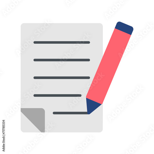 Free Download Contract Flat Icon - GFXLoad