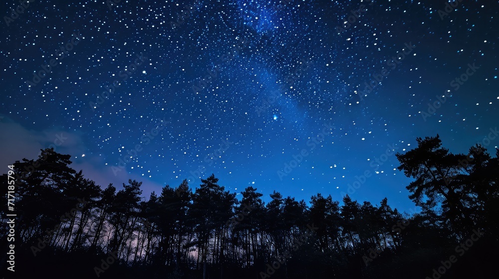 Fototapeta premium Amazing starry sky at night