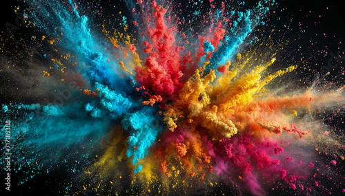 abstract background with color explosion