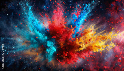 background with color explosion