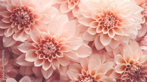 Background of pink dahlias © Рита Конопелькина