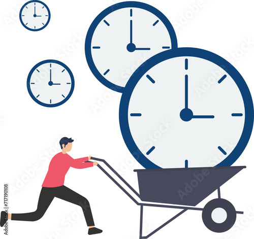 Lack of time or running out of time, countdown for work project deadline or time is valuable thing in life concept

