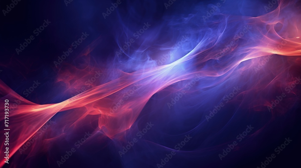 Chromatic Symphony, Dynamic Interplay of Blue and Red in an Abstract Wallpaper