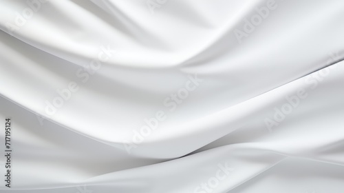 Whispers of Innocence, An Ethereal Close-up of White Fabric © Ilugram