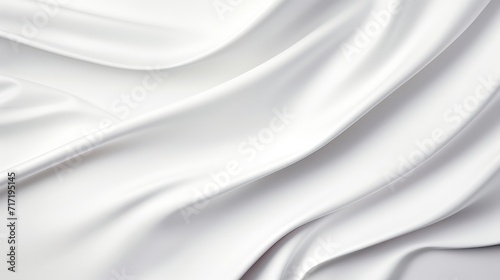 Whispers of Serenity, Captivating Close-up of a White Fabric