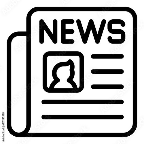 Newspaper press icon
