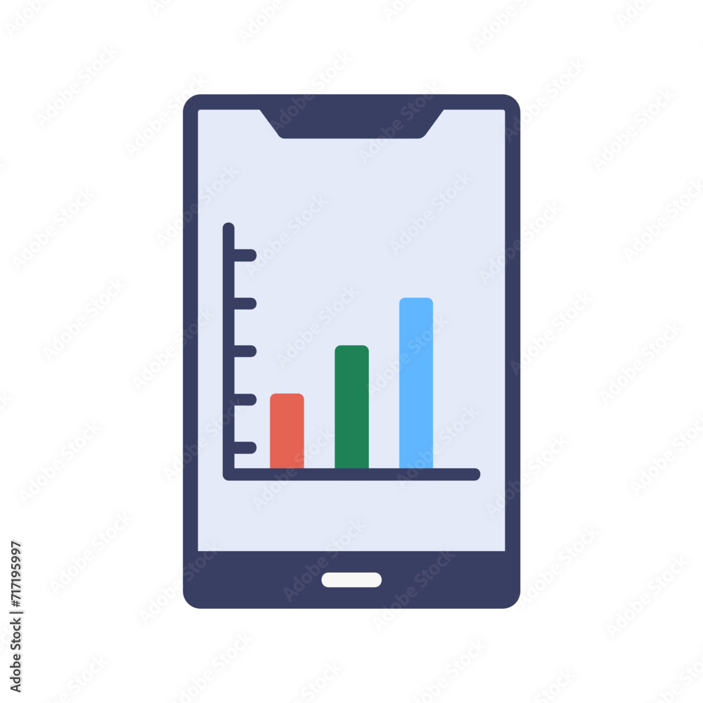 Stock Exchange App Flat Icon Stock Exchange App Flat Icon