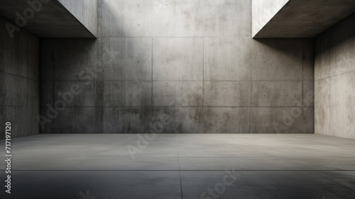 Desolation Embodied, A Dynamic Exploration of Abandoned Spaces in Concrete Serenity