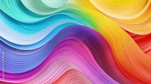 Vibrant Kaleidoscope, A Mesmerizing Symphony of Multicolored Waves