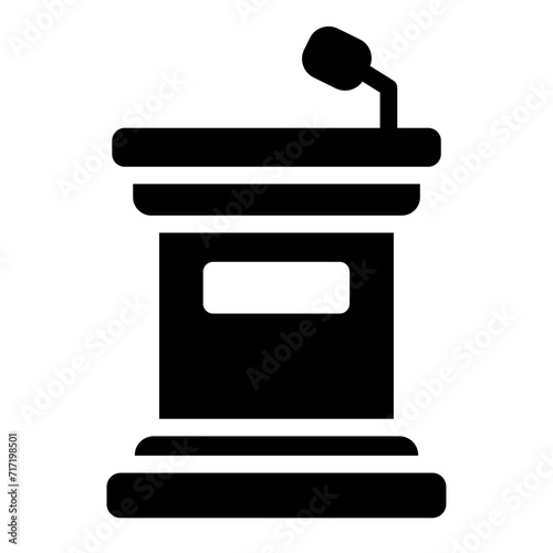 Podium for speech icon