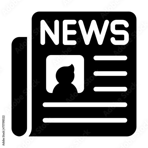 Newspaper press icon