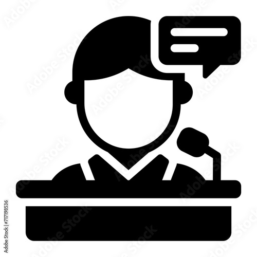 Speech Politician icon