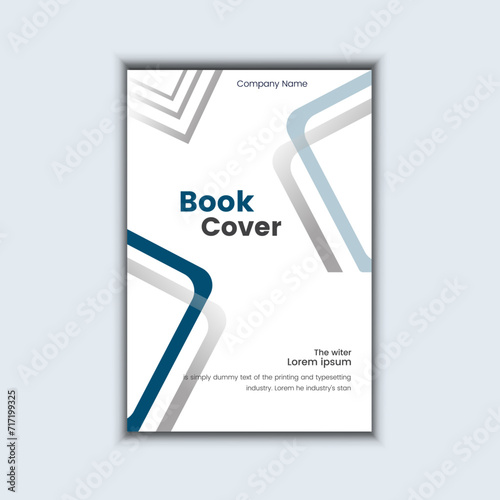 attractive simple book cover vector template.