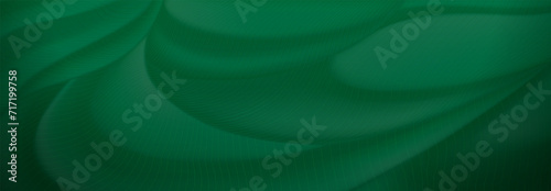 Abstract background of soft curved surfaces in green tones covered with a grid of thin parallel lines