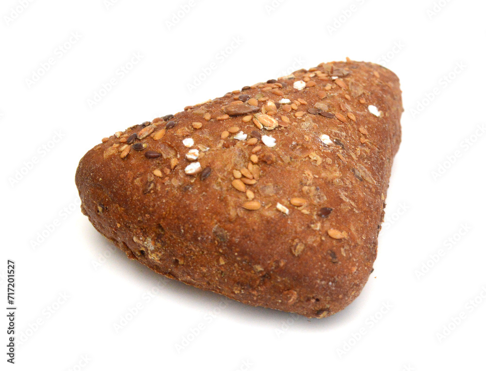 Stack grain bread isolated on white background Stack grain bread isolated on white background