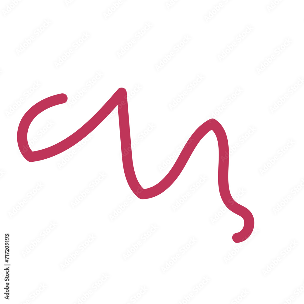 Squiggly abstract line vector Squiggly abstract line vector