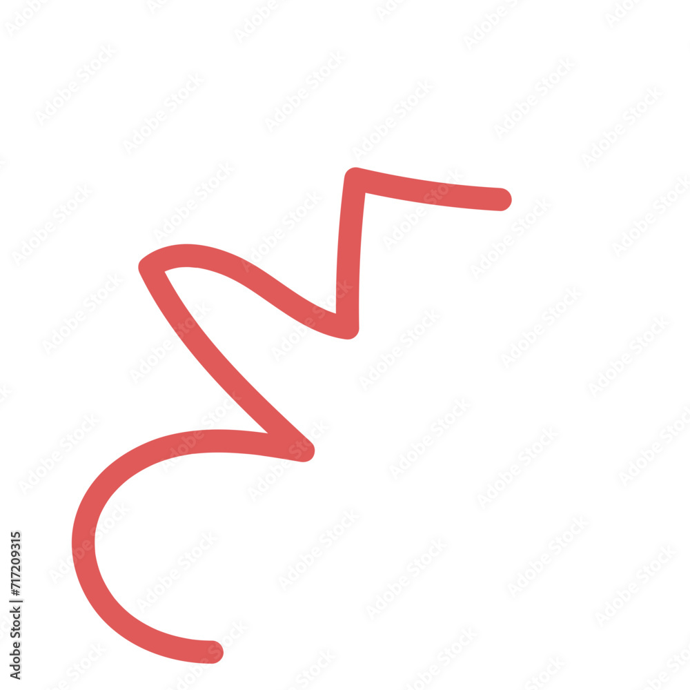 Squiggly abstract line vector Squiggly abstract line vector