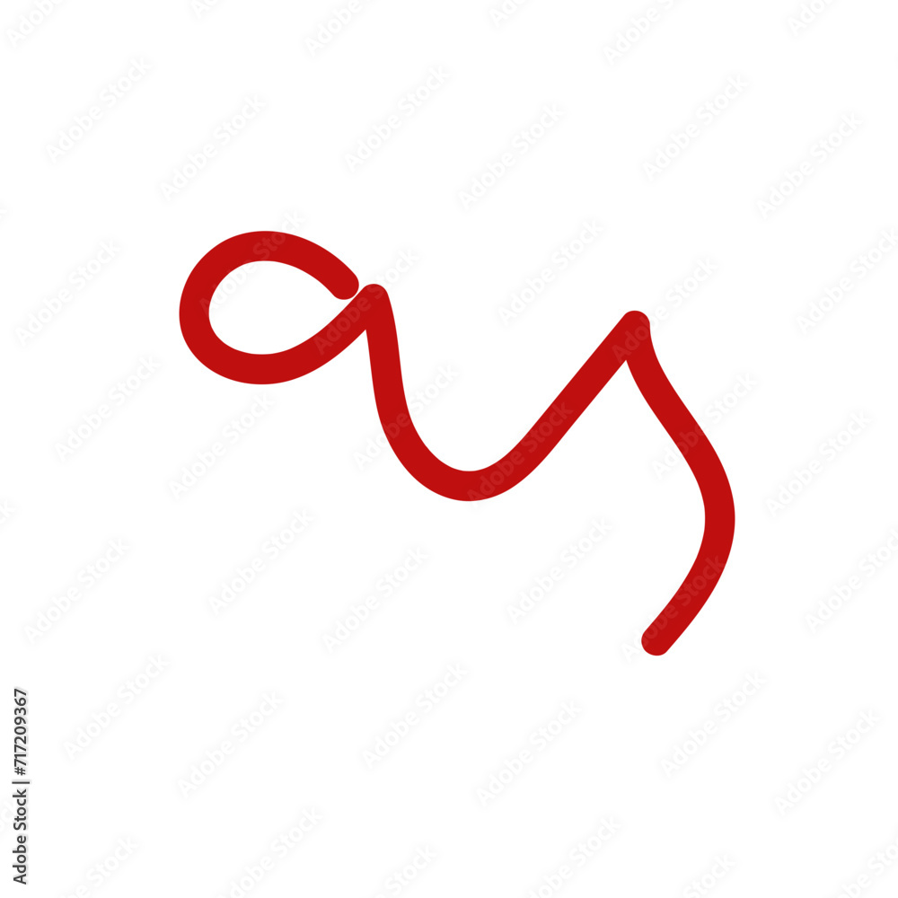 Squiggly abstract line vector Squiggly abstract line vector